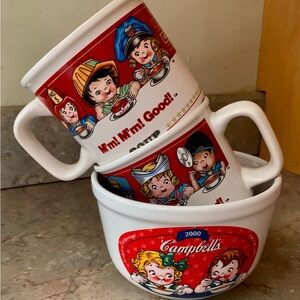 Campbell's Kids Collectible Mugs & Bowl